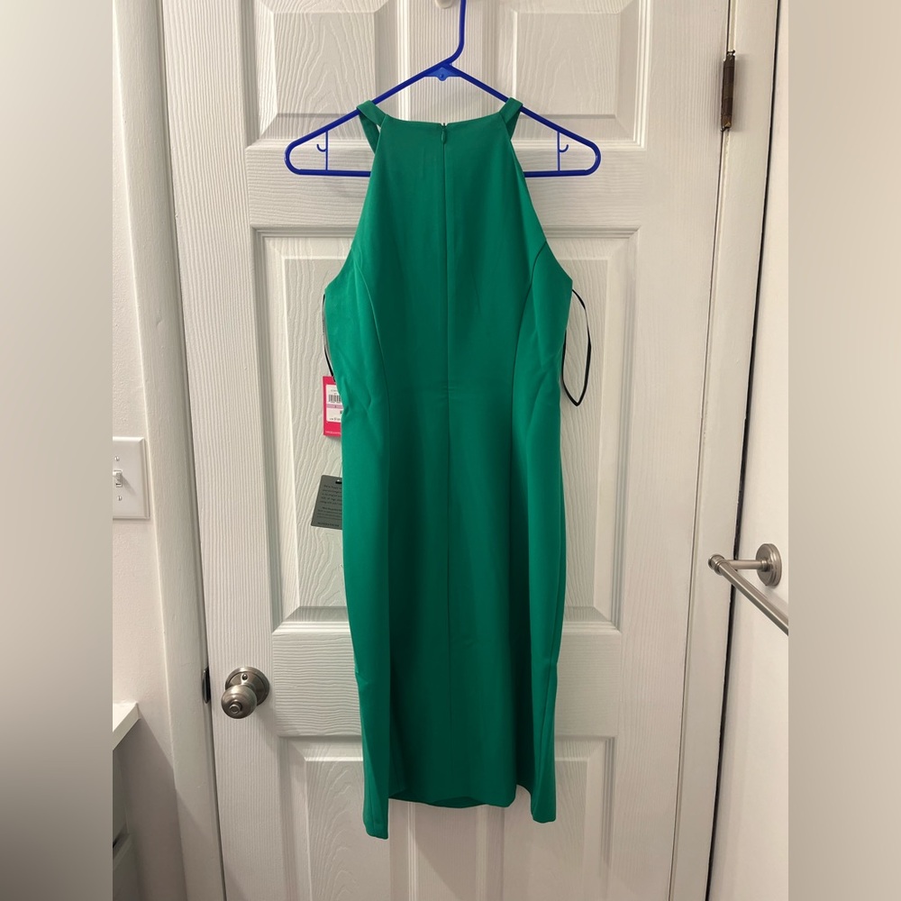 NWT- Vince Camuto Teal/green midi dress - Picture 4 of 5